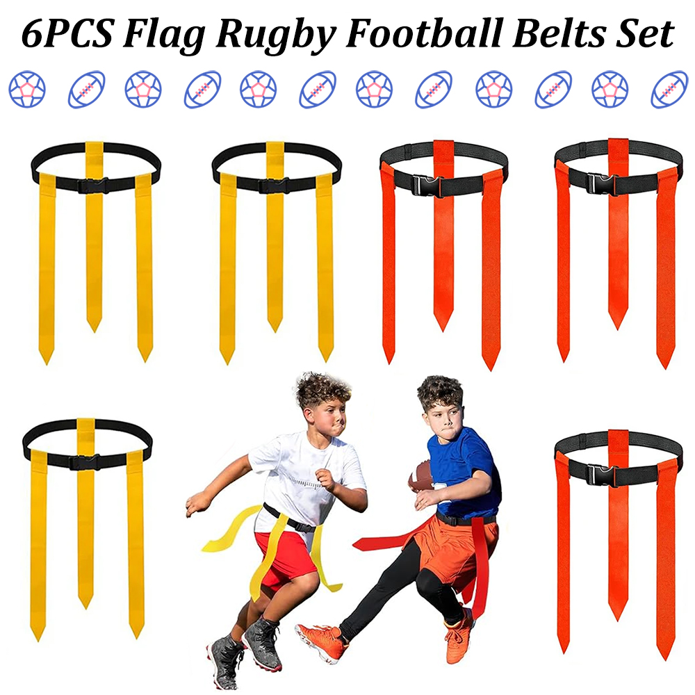 6PCS Flag Football Belts Set A - Sports Equipment For Kids 评论和价格