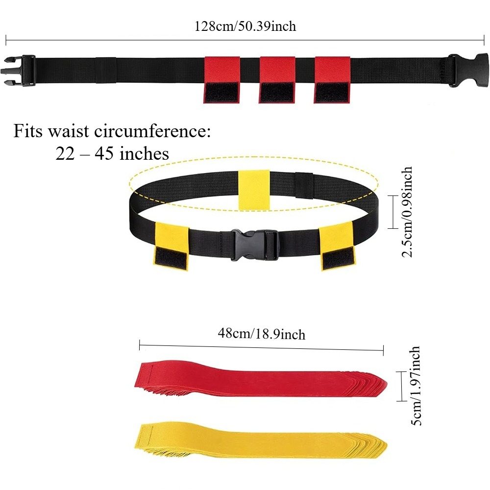6PCS Flag Football Belts Set A - Sports Equipment For Kids 评论和价格