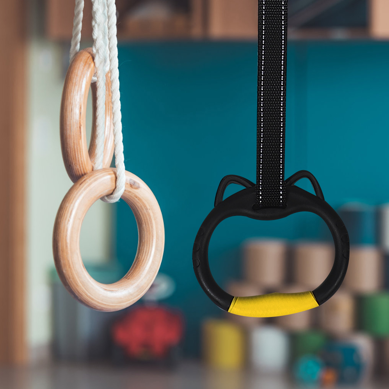 1 set 1 Set Gymnastics Rings F - Sports Equipment For Kids 评论和价格