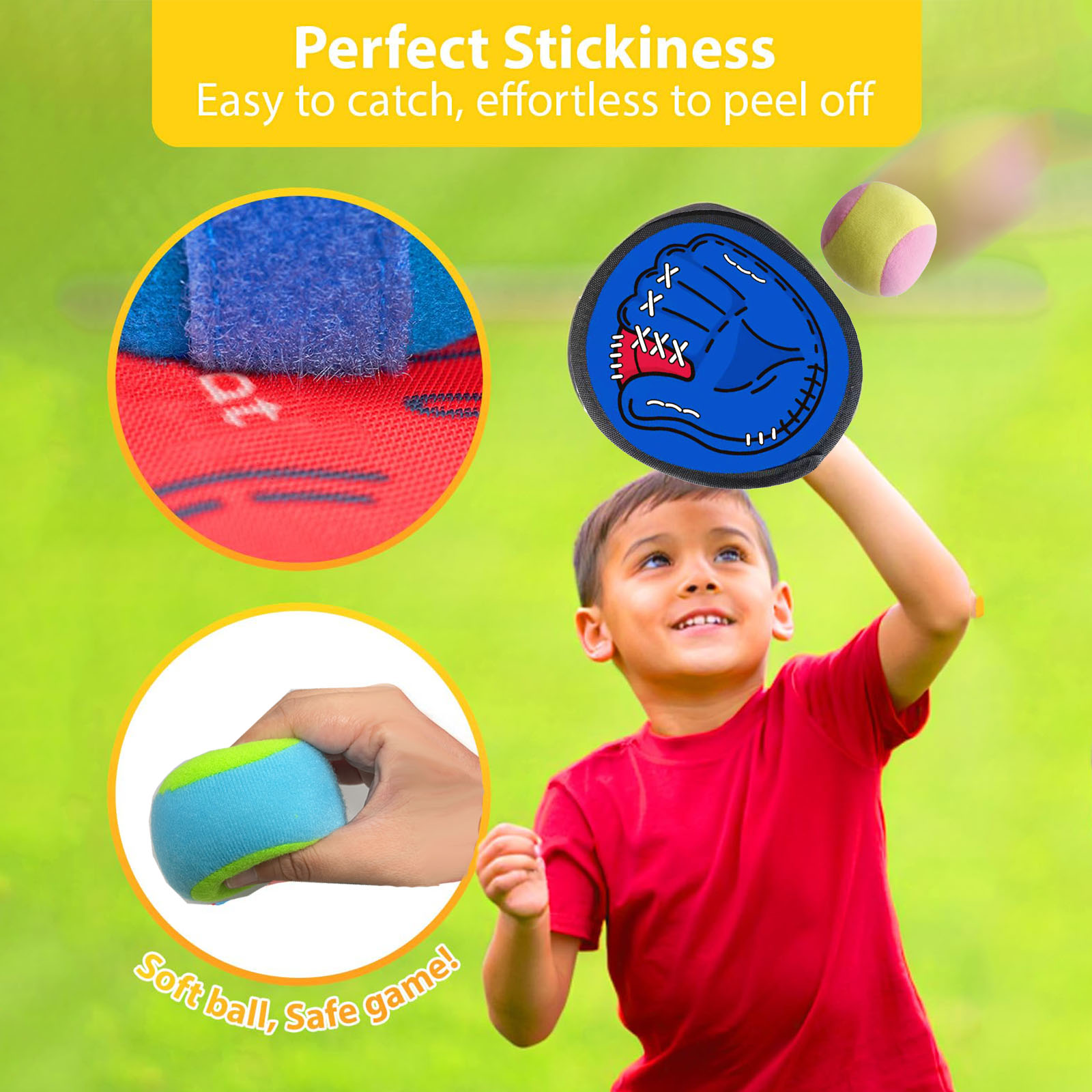 4Set Kids Sucker Sticky Ball T - Sports Equipment For Kids 评论和价格
