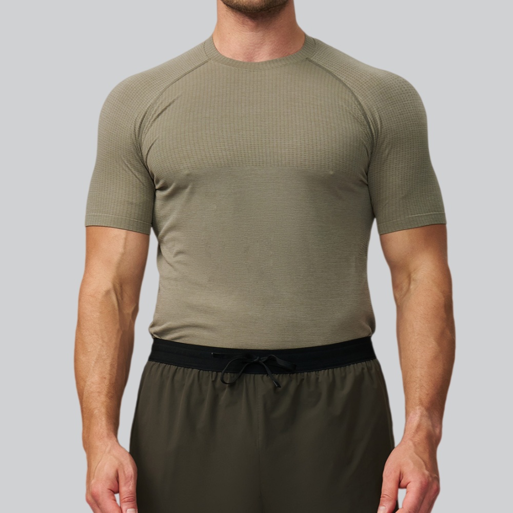 Men's Solid Color Sports T-shi - Sports Equipment Gym 评论和价格