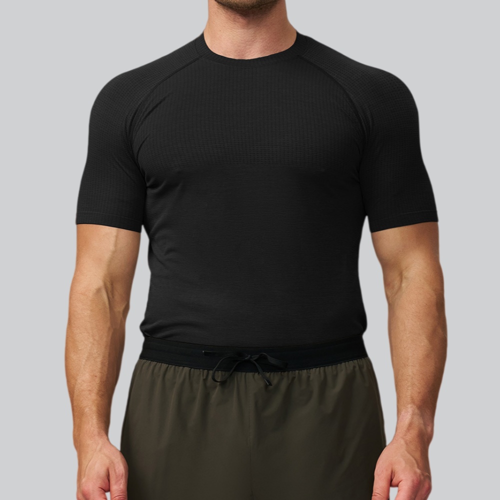 Men's Solid Color Sports T-shi - Sports Equipment Gym 评论和价格