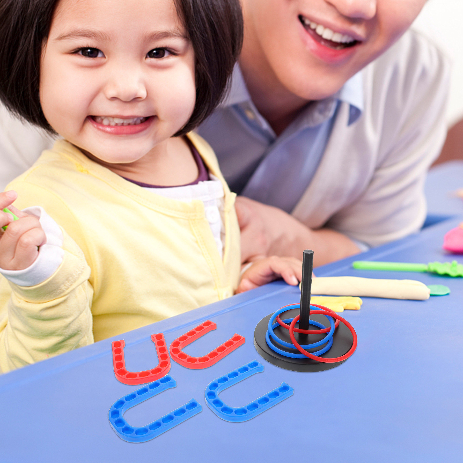 1Set Children Educational Plas - Horseshoe Game Set 评论和价格