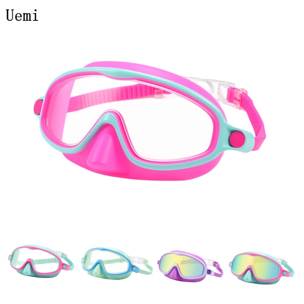 Kids Swim Goggles with Nose Co - Swimming Goggles Anti Fog 评论和价格