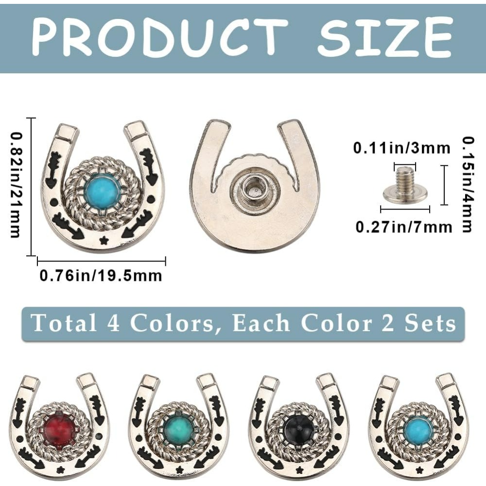 1 Box 8 Sets Horseshoe Screw B - Horseshoe Game Set 评论和价格
