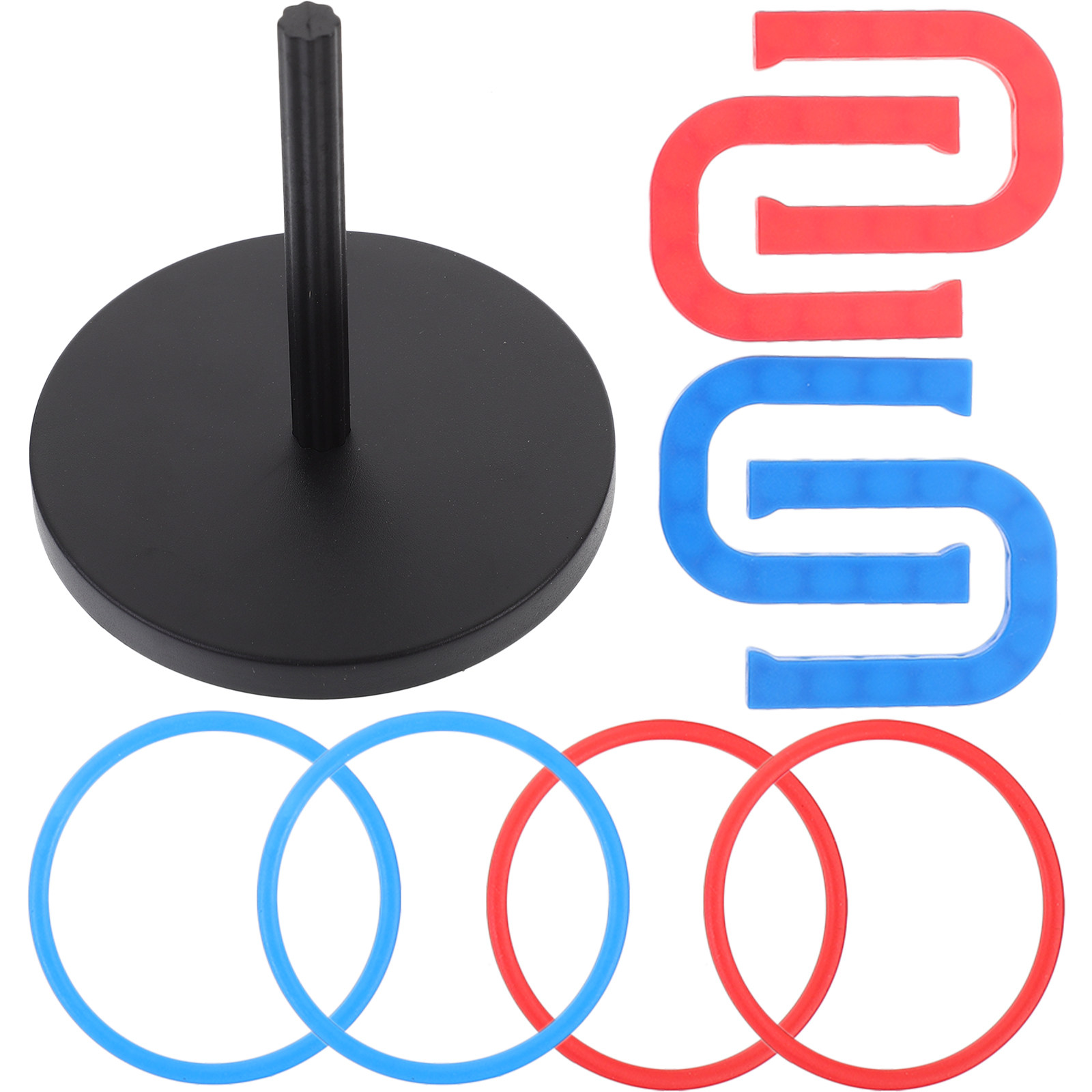 18Pcs Plastic Ring Toss Game H - Horseshoe Game Set 评论和价格