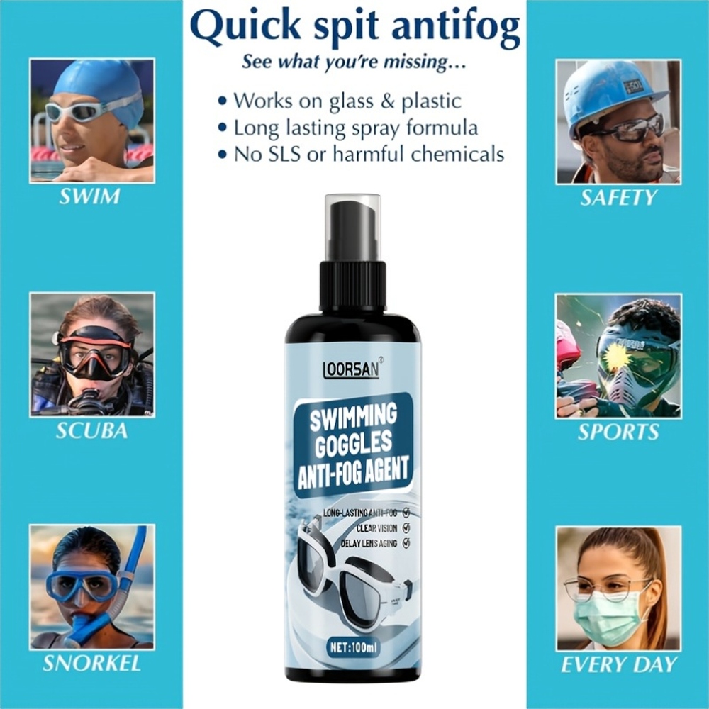 LOORSAN 100ML Goggles Anti-Fog - Swimming Goggles Anti Fog 评论和价格
