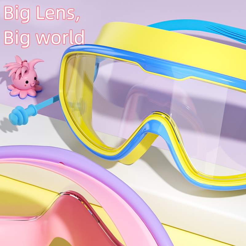 Kids Swimming Goggles Big Fram - Swimming Goggles Anti Fog 评论和价格