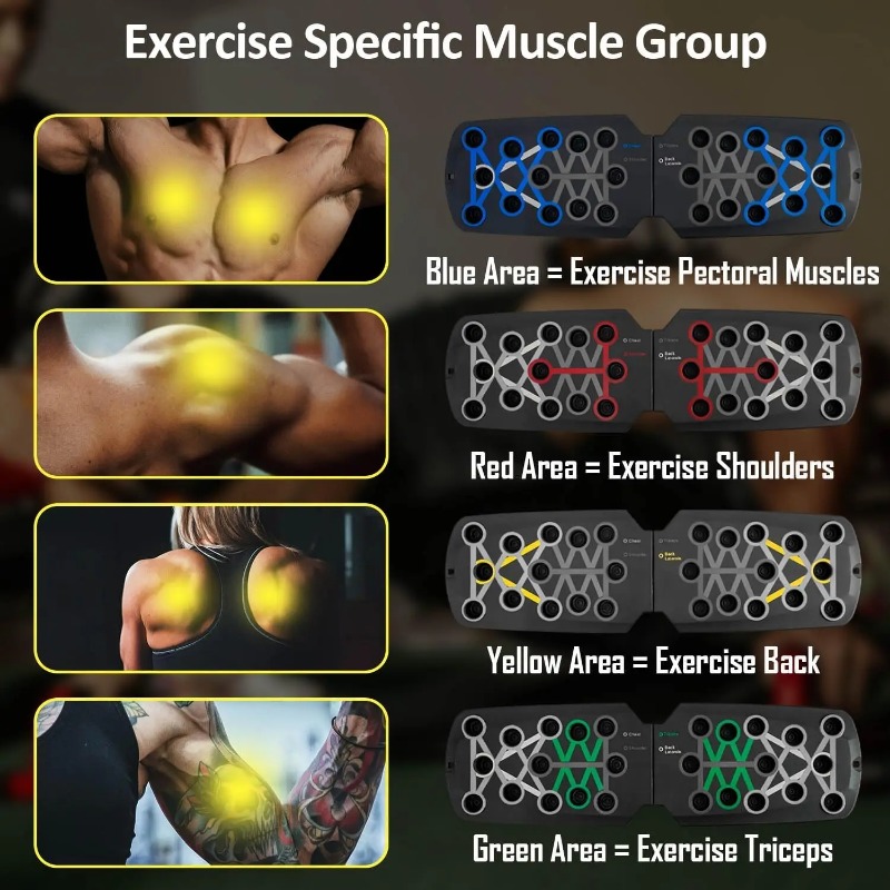 Foldable Push Up Board with Re - Sports Equipment List 评论和价格